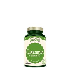 GREENFOOD NUTRITION - CURCUMIN + VITAMIN D3 - 60 KAPSZULA