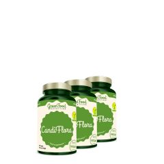 GREENFOOD NUTRITION - CANDIFLORA - NÖVÉNYI FORMULA FEKETE KÖMÉNNYEL, KAPRILSAVVAL ÉS OREGÁNÓ OLAJJAL GOMBÁS FERTŐZÉSEK ELLEN - 3x90 KAPSZULA